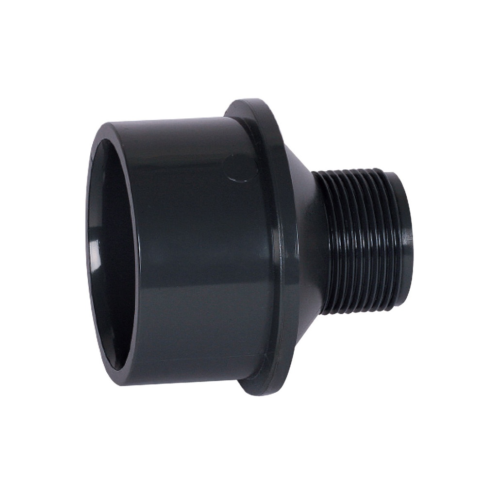 Navojni komad adapter, PVC, siva, VANJSKI m. navoj 20/25 - 1/2" BSP PN16