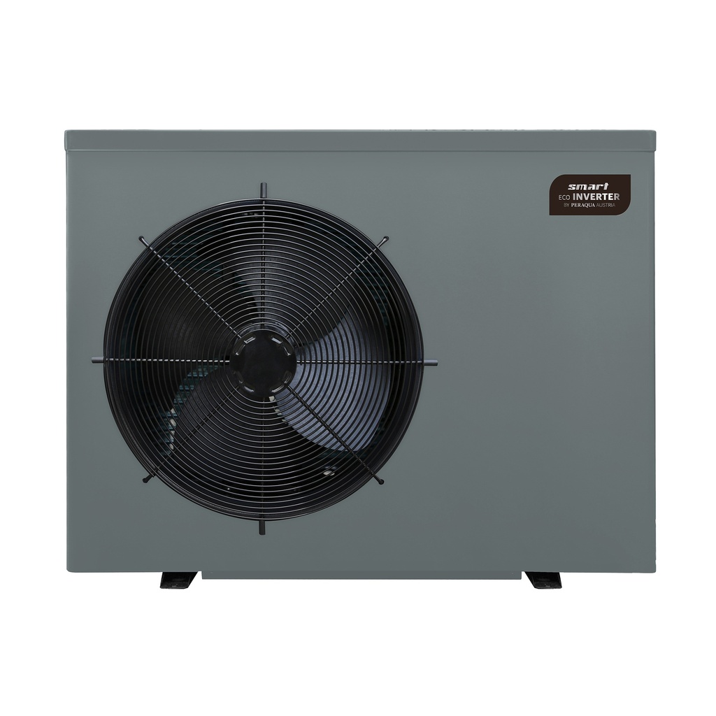 Dizalica topline ECO Inverter Smart, H+C 12,5 kW, 230V 50Hz, R32 rashladno sredstvo, siva boja RAL 7031, LCD displej, tihi rad, 3 brzine rada, 2 god. jamstva (5g. izmjenjivač topline), rad od 0⁰C, 30-50m3 bazen