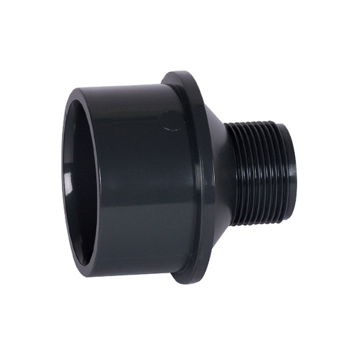 [70963] Navojni komad adapter, PVC, siva, VANJSKI m. navoj 20/25 - 1/2" BSP PN16